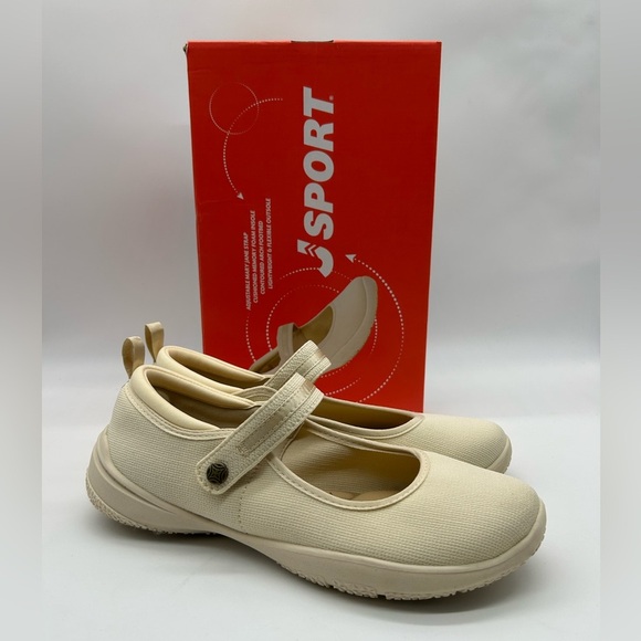 JSPORT Melody Mary Jane Flats Cream US 8.5 | Comfort Lightweight Shoes NWB - Picture 10 of 10